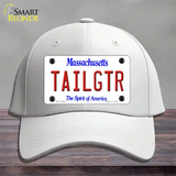 Tailgtr Massachusetts Novelty License Plate Hat Cotton / White