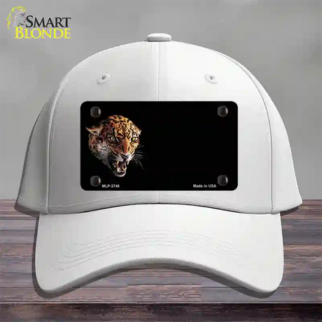 Jaguar Offset Novelty License Plate Hat Cotton / White