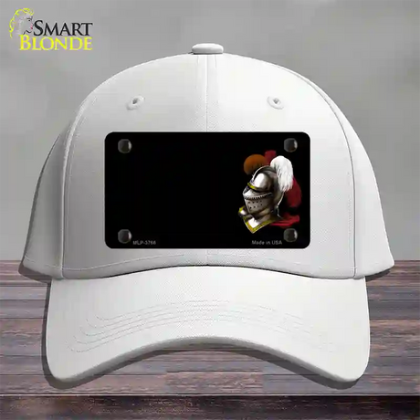 Armor Offset Novelty License Plate Hat Cotton / White