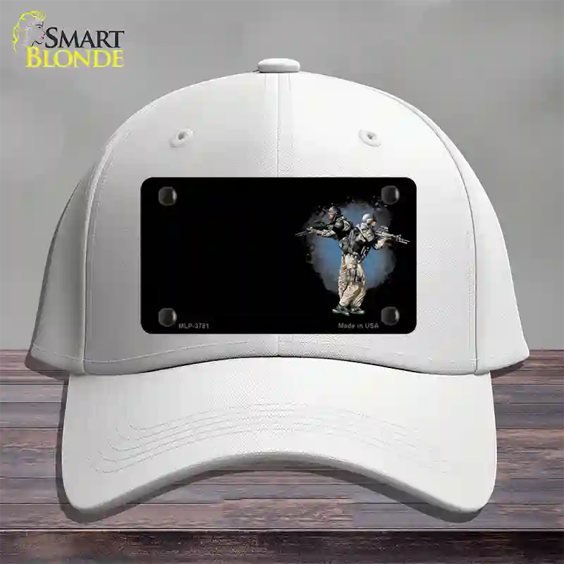 SWAT Offset Novelty License Plate Hat Cotton / White