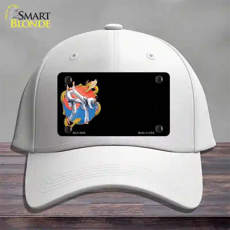 Tae Kwon Do Offset Novelty License Plate Hat Cotton / White