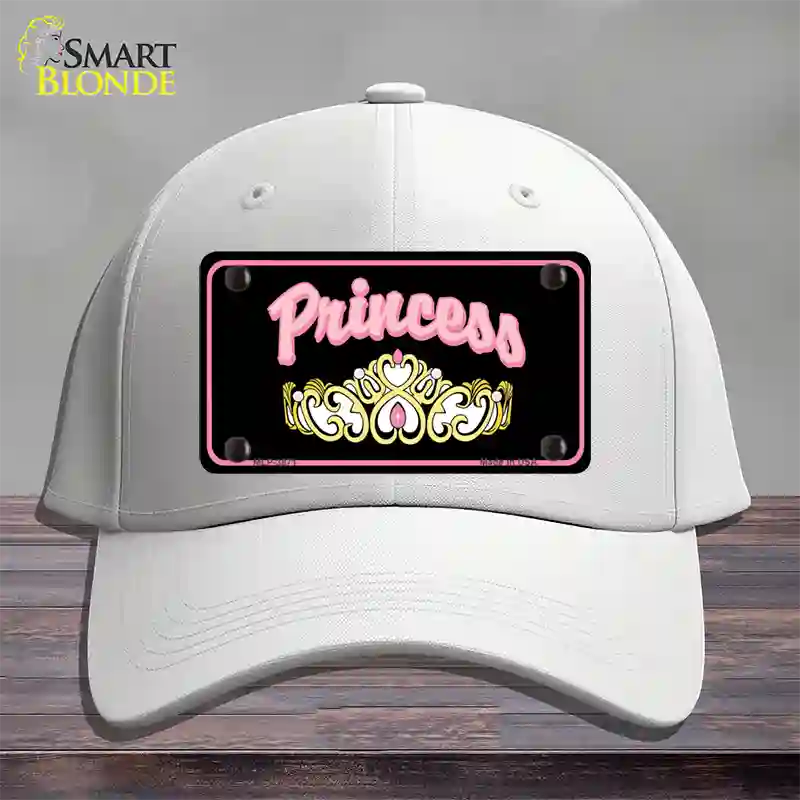 Princess Tiara Novelty License Plate Hat Cotton / White