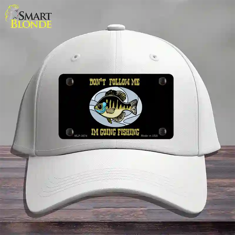 Dont Follow Me Novelty License Plate Hat Cotton / White