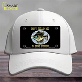 Dont Follow Me Novelty License Plate Hat Cotton / White