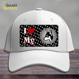 I Love My Miniature Pinscher Novelty License Plate Hat Cotton / White