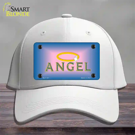 Angel Novelty License Plate Hat Cotton / White