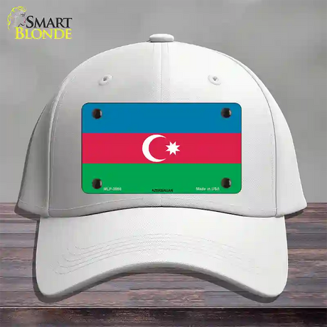 Azerbaijan Flag Novelty License Plate Hat Cotton / White