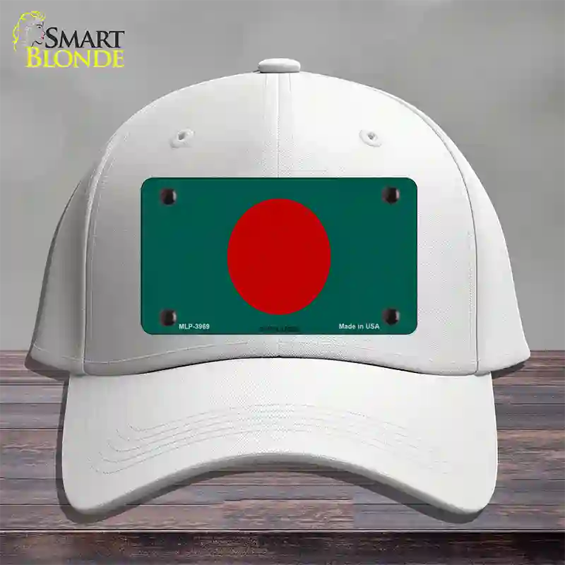 Bangladesh Flag Novelty License Plate Hat Cotton / White