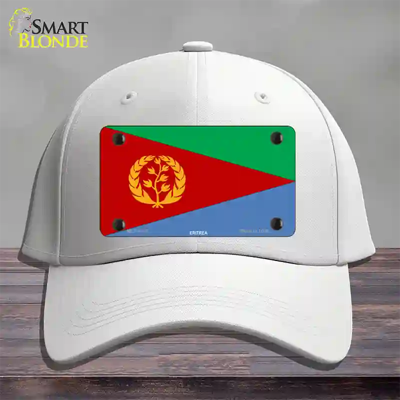 Eritrea Flag Novelty License Plate Hat Cotton / White