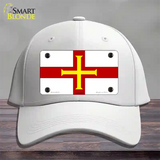 Guernsey Flag Novelty License Plate Hat Cotton / White