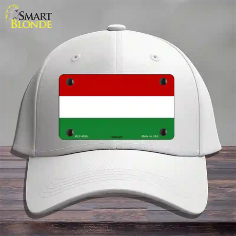 Hungary Flag Novelty License Plate Hat Cotton / White