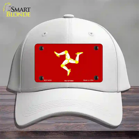 Isle Of Man Flag Novelty License Plate Hat Cotton / White