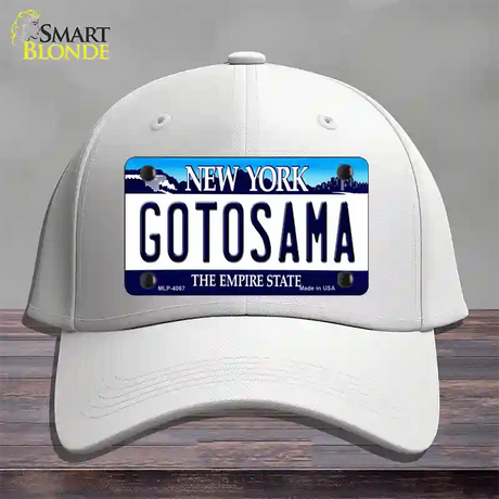 Gotosama New York Novelty License Plate Hat Cotton / White