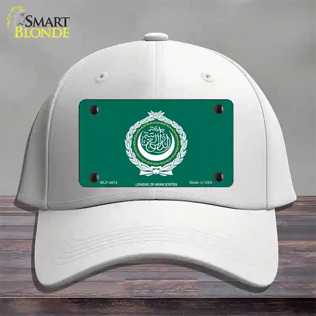 League Of Arab States Flag Novelty License Plate Hat Cotton / White