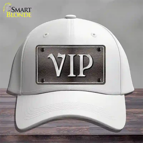 VIP Novelty License Plate Hat Cotton / White