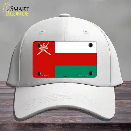 Oman Flag Novelty License Plate Hat Cotton / White