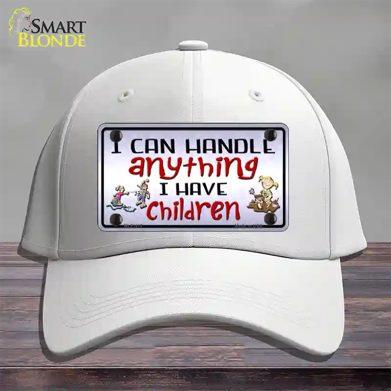 I Can Handle Anything Novelty License Plate Hat Cotton / White