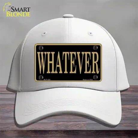 Whatever Novelty License Plate Hat Cotton / White