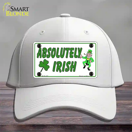 Absolutely Irish Novelty License Plate Hat Cotton / White