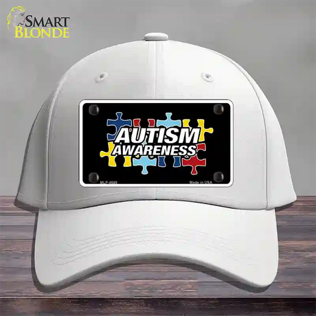 Autism Awareness Novelty License Plate Hat Sign Cotton / White