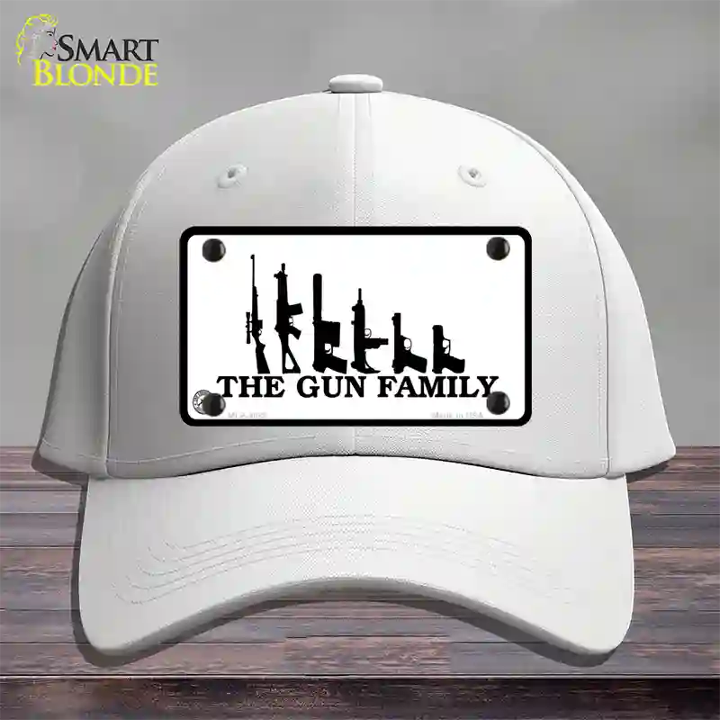 The Gun Family Novelty License Plate Hat Cotton / White