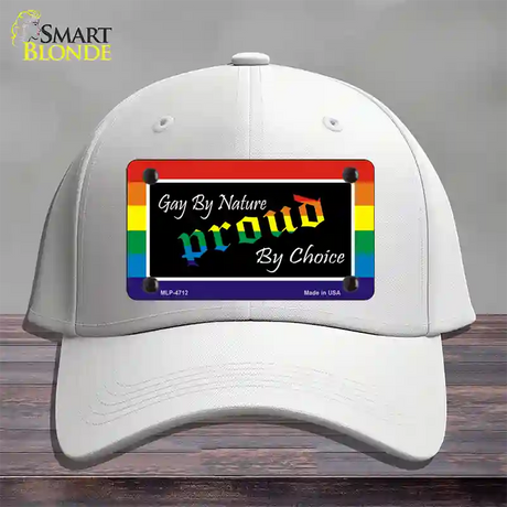 Gay By Nature Novelty License Plate Hat Cotton / White