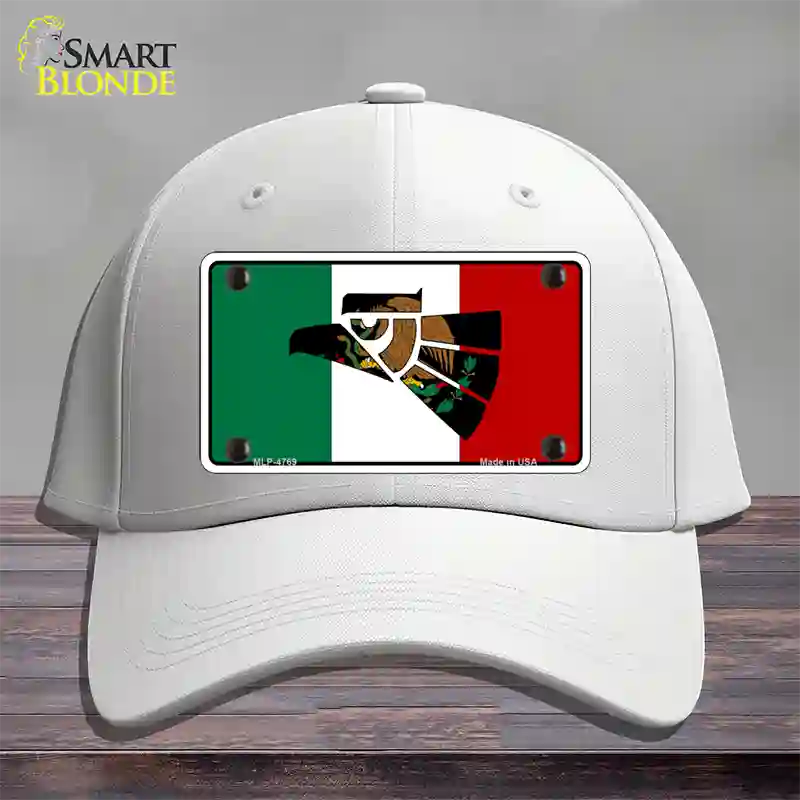 Made In Mexico Flag Novelty License Plate Hat Cotton / White