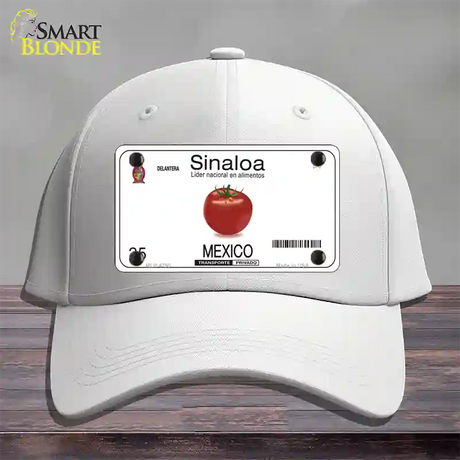 Sinaloa Mexico Novelty License Plate Hat Cotton / White