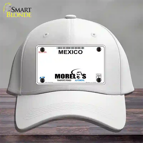 Morelos Mexico Novelty License Plate Hat Cotton / White