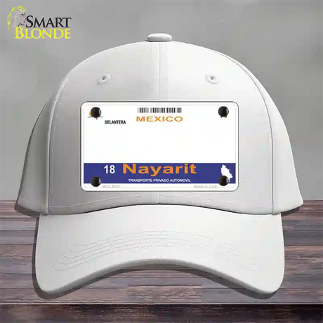 Nayarit Mexico Novelty License Plate Hat Cotton / White