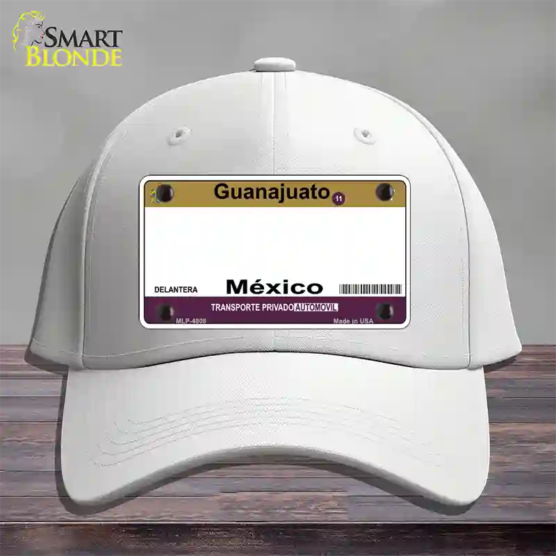 Guanajuato Mexico Blank Novelty License Plate Hat Cotton / White