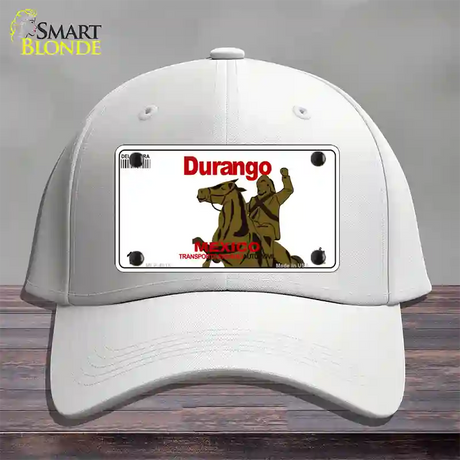 Durango Mexico Novelty License Plate Hat Cotton / White