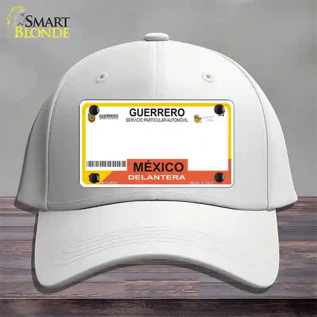 Guerrero Mexico Blank Novelty License Plate Hat Cotton / White