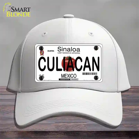 Culiacan Mexico Novelty License Plate Hat Cotton / White