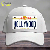 Hollywood California Novelty License Plate Hat Cotton / White