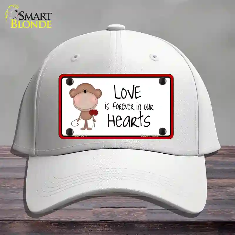 Love In Our Hearts Novelty License Plate Hat Cotton / White