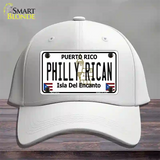 Philly Rican Puerto Rico Novelty License Plate Hat Cotton / White