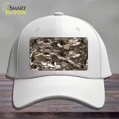 Leaf Camouflage Novelty License Plate Hat Cotton / White