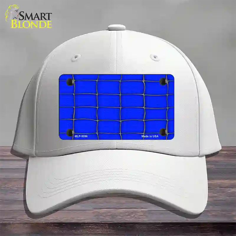 Web Blue Novelty License Plate Hat Cotton / White