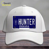 Hunter Indiana State Novelty License Plate Hat Cotton / White