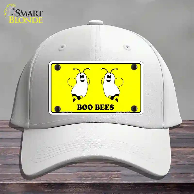 Boo Bees Novelty License Plate Hat Cotton / White