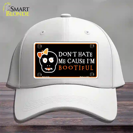 Cause Im Bootiful Novelty License Plate Hat Cotton / White