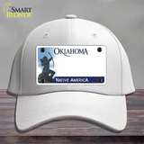 Oklahoma Native America State Blank Novelty License Plate Hat Cotton / White