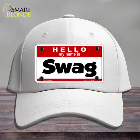 Swag Novelty License Plate Hat Cotton / White