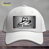 Got Beer Novelty License Plate Hat Cotton / White