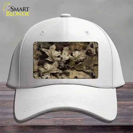 Fallen Leaves Camouflage Novelty License Plate Hat Cotton / White