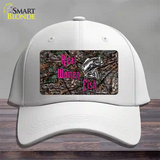 Real Women Fish Novelty License Plate Hat Cotton / White