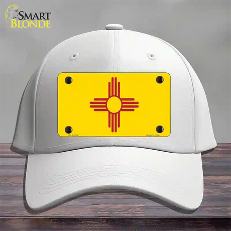 New Mexico State Flag Novelty License Plate Hat Cotton / White