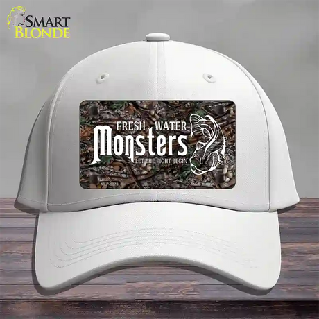 Fresh Water Monsters Novelty License Plate Hat Cotton / White