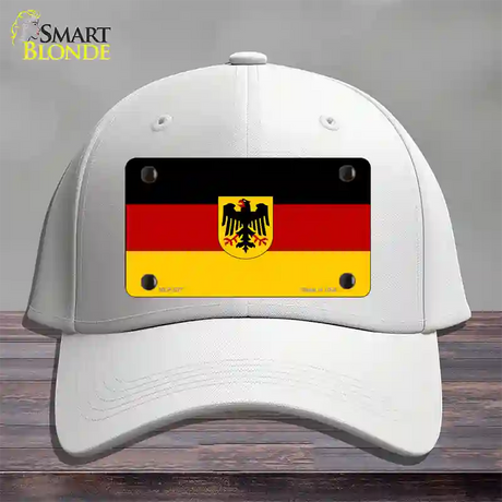 Germany State Flag Novelty License Plate Hat Cotton / White